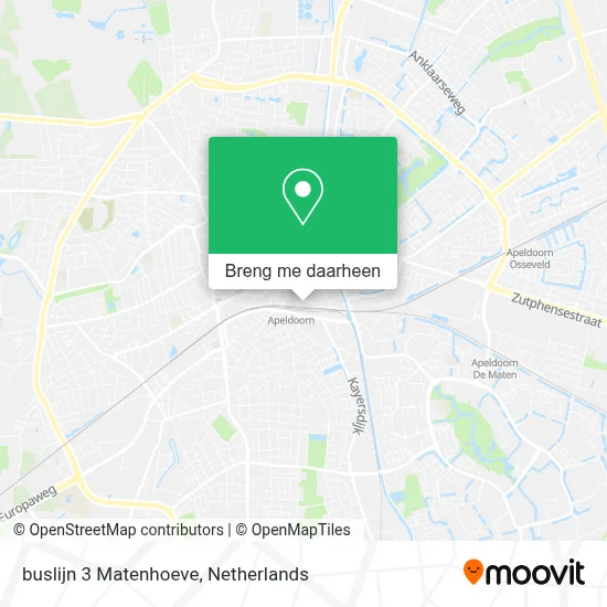 buslijn 3 Matenhoeve kaart