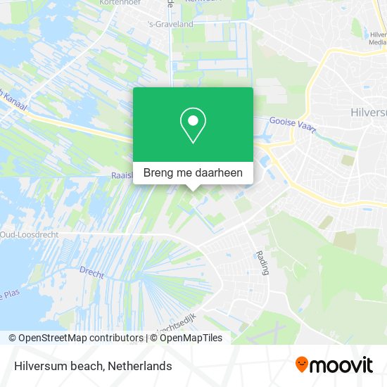 Hilversum beach kaart