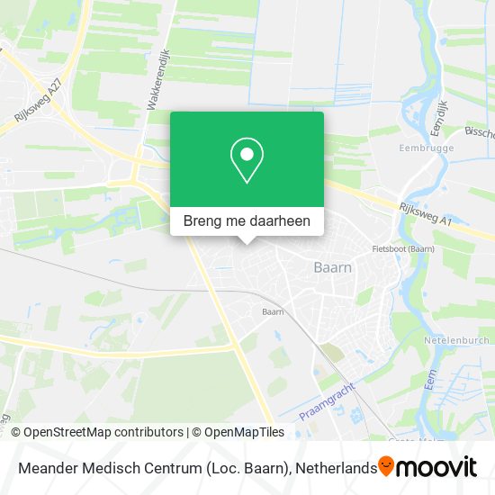 Meander Medisch Centrum (Loc. Baarn) kaart