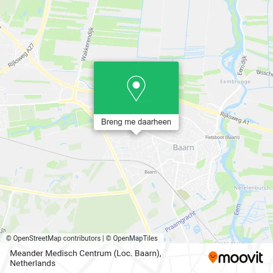 Meander Medisch Centrum (Loc. Baarn) kaart