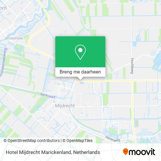 Hotel Mijdrecht Marickenland kaart