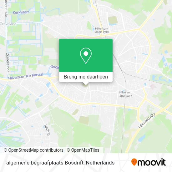 algemene begraafplaats Bosdrift kaart