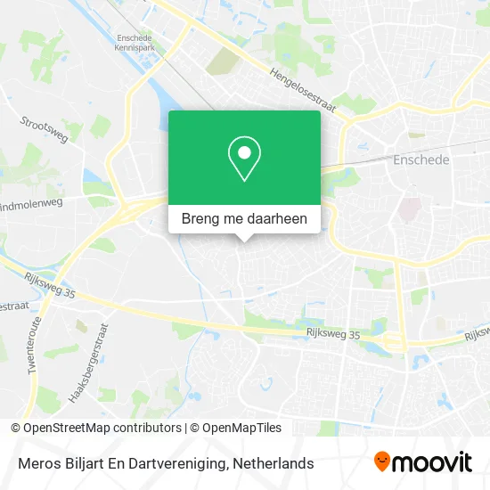 Meros Biljart En Dartvereniging kaart