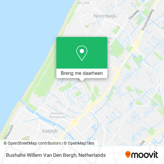 Bushalte Willem Van Den Bergh kaart