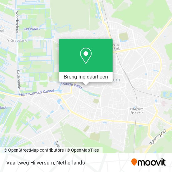Vaartweg Hilversum kaart