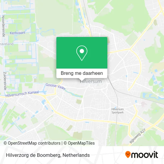 Hilverzorg de Boomberg kaart