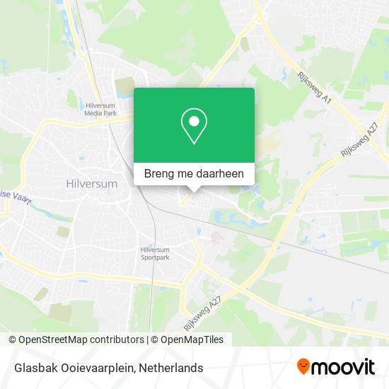 Glasbak Ooievaarplein kaart