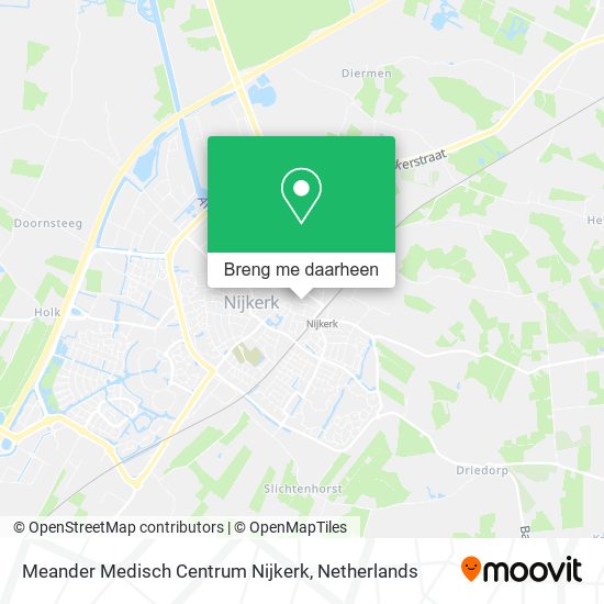 Meander Medisch Centrum Nijkerk kaart