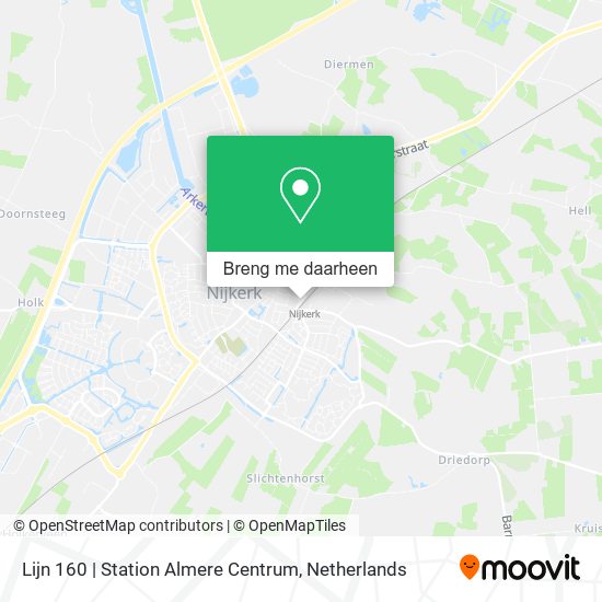 Lijn 160 | Station Almere Centrum kaart