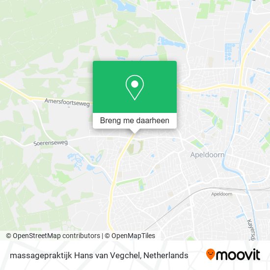 massagepraktijk Hans van Vegchel kaart