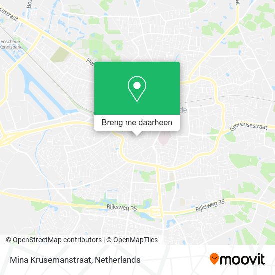 Mina Krusemanstraat kaart