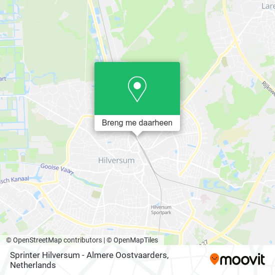 Sprinter Hilversum - Almere Oostvaarders kaart