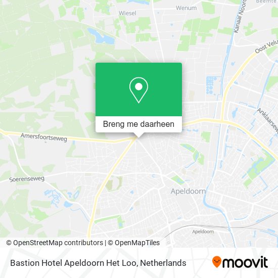 Bastion Hotel Apeldoorn Het Loo kaart