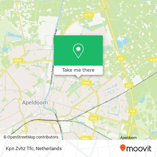 Kpn Zvhz Tfc kaart