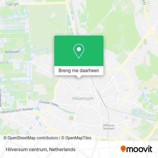Hilversum centrum kaart