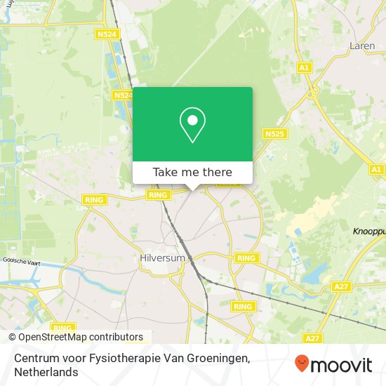 Centrum voor Fysiotherapie Van Groeningen kaart