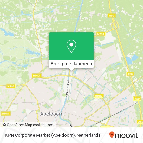 KPN Corporate Market (Apeldoorn) kaart