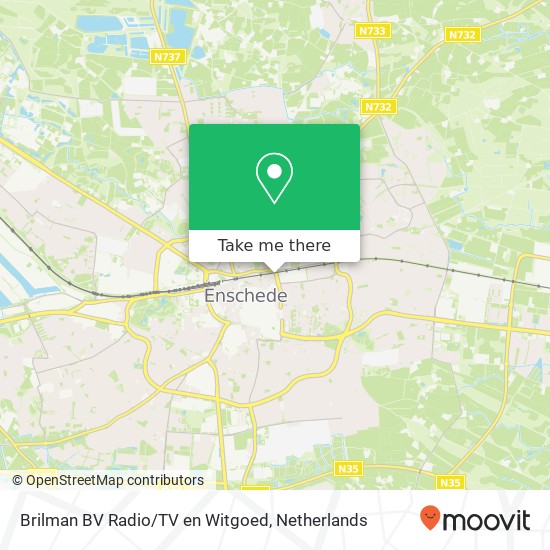 Brilman BV Radio/TV en Witgoed kaart
