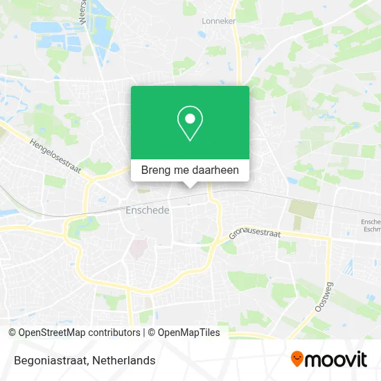 Begoniastraat kaart