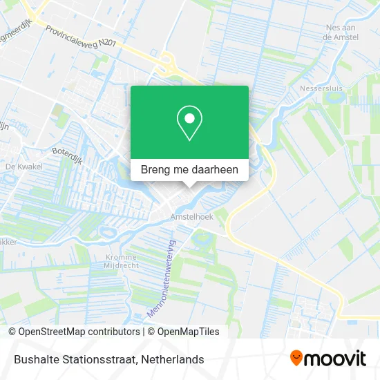 Bushalte Stationsstraat kaart