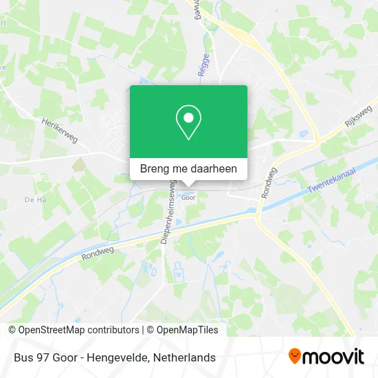 Bus 97 Goor - Hengevelde kaart