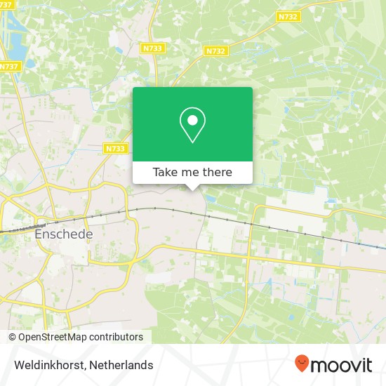 Weldinkhorst kaart