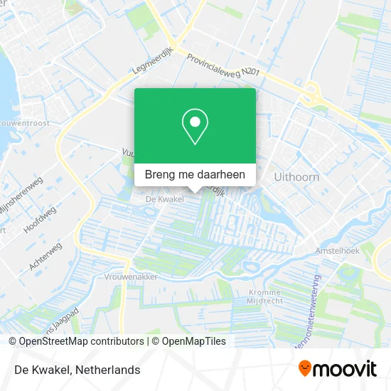 De Kwakel kaart
