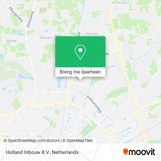 Holland Inbouw B.V. kaart