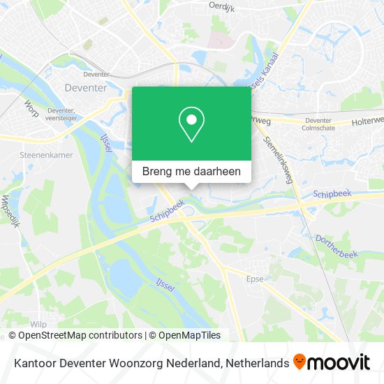 Kantoor Deventer Woonzorg Nederland kaart