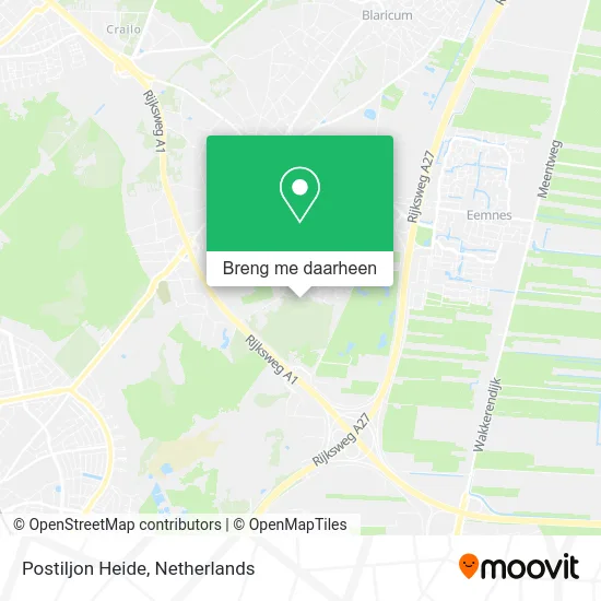 Postiljon Heide kaart