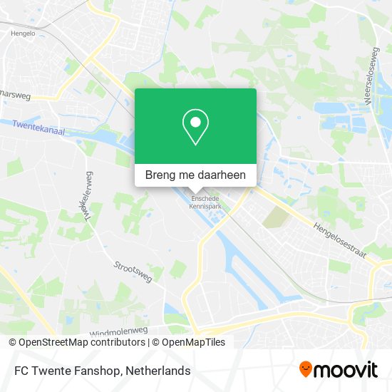 FC Twente Fanshop kaart