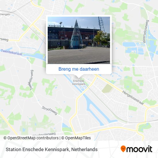 Station Enschede Kennispark kaart