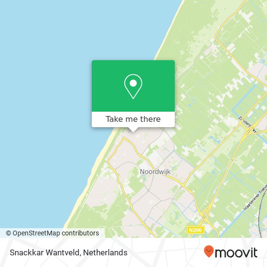 Snackkar Wantveld kaart