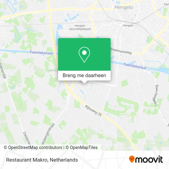 Restaurant Makro kaart
