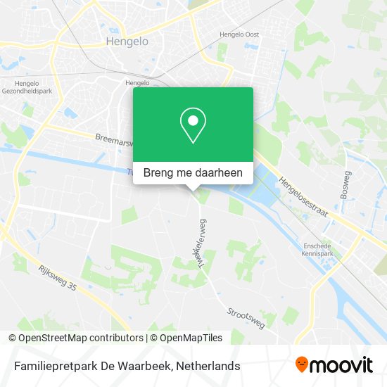 Familiepretpark De Waarbeek kaart