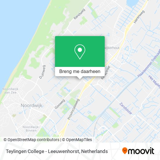 Teylingen College - Leeuwenhorst kaart