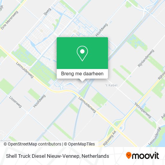 Shell Truck Diesel Nieuw-Vennep kaart