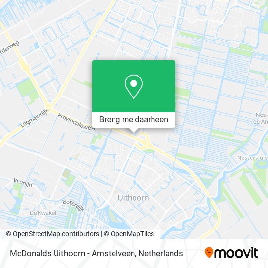McDonalds Uithoorn - Amstelveen kaart