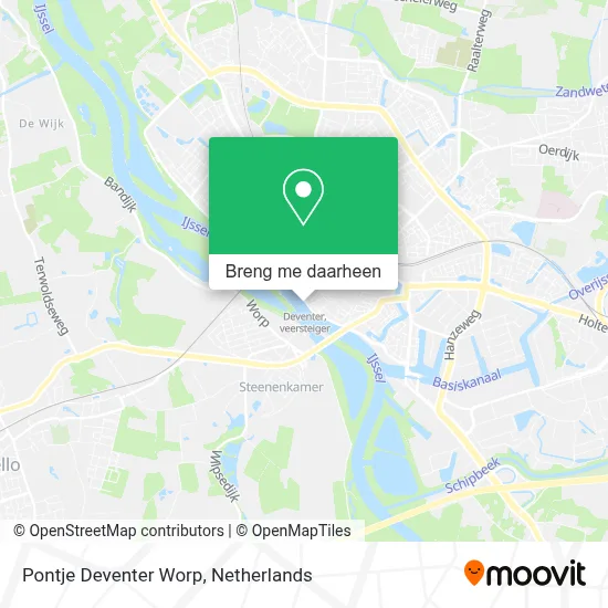 Pontje Deventer Worp kaart