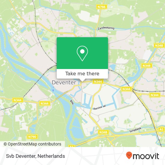 Svb Deventer kaart
