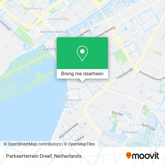 Parkeerterrein Dreef kaart