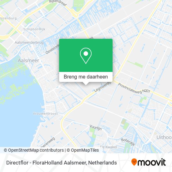 Directflor - FloraHolland Aalsmeer kaart