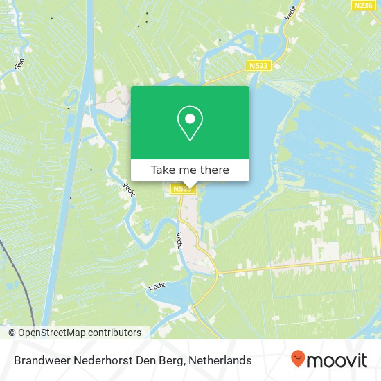 Brandweer Nederhorst Den Berg kaart