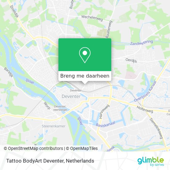 Tattoo BodyArt Deventer kaart