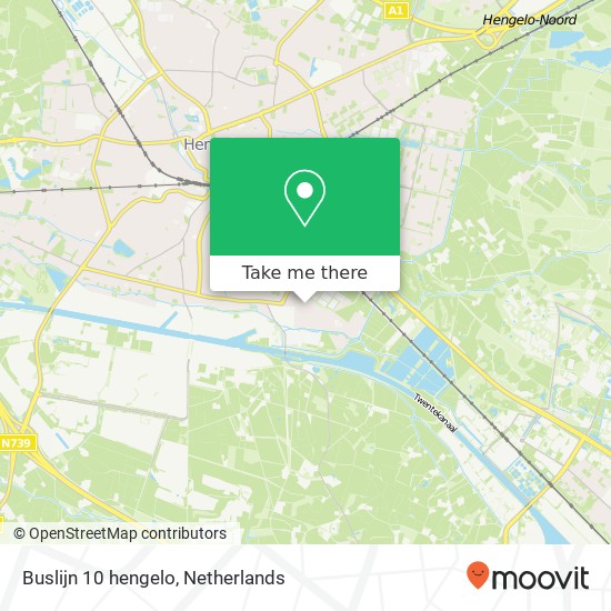 Buslijn 10 hengelo kaart