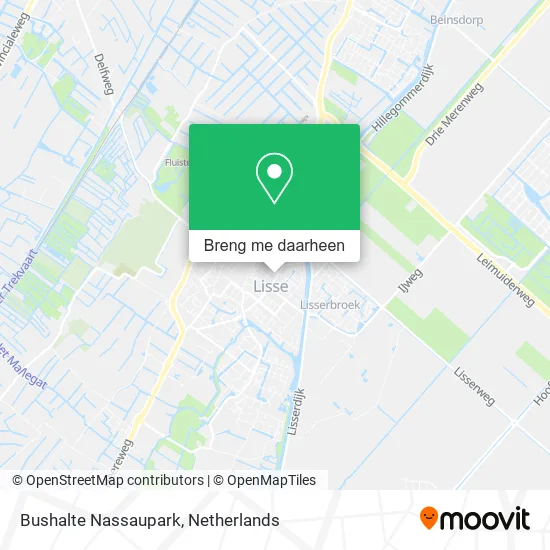 Bushalte Nassaupark kaart