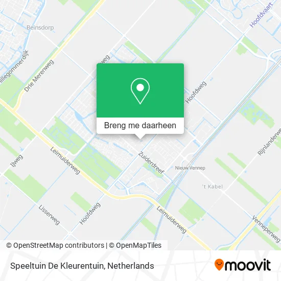 Speeltuin De Kleurentuin kaart