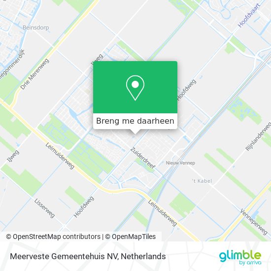 Meerveste Gemeentehuis NV kaart