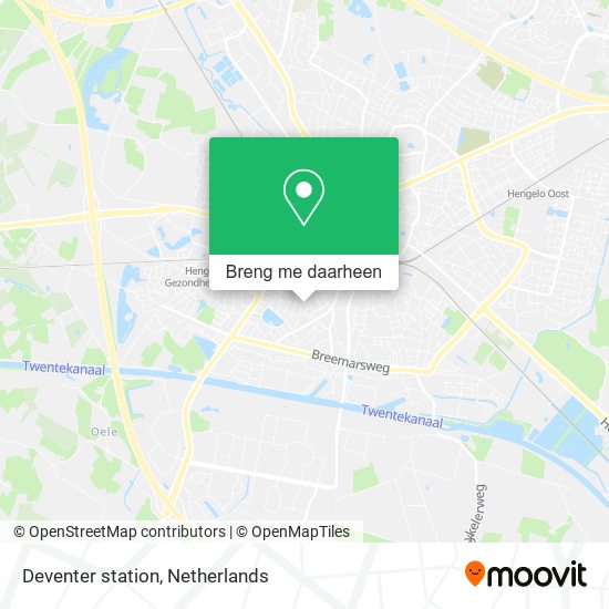 Deventer station kaart