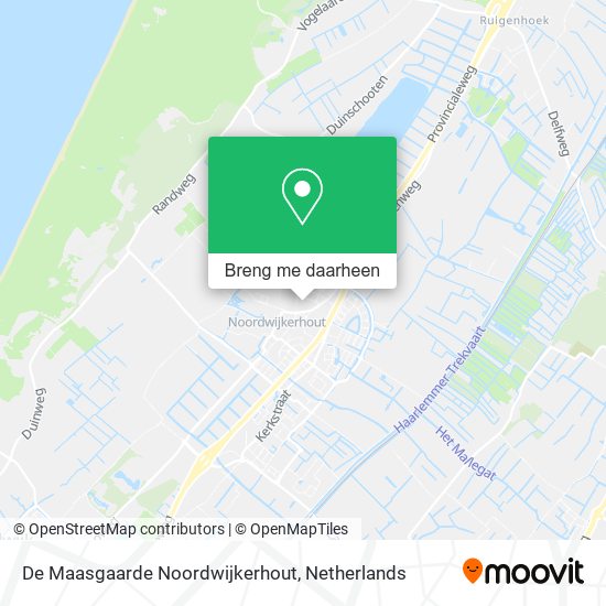 De Maasgaarde Noordwijkerhout kaart